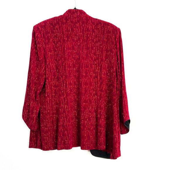 Alex Evenings Plus Size Jacket Womens 1X  Glitter Holiday Party Cocktail Sparkly - Picture 4 of 6
